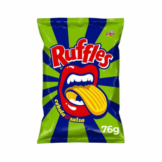 ELMA CHIPS RUFFLES 76G CEBOLA E SALSA