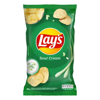 ELMA CHIPS BATATA LAYS 80G SOUR CREAM