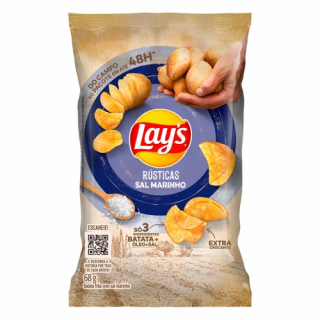 ELMA CHIPS BATATA LAYS 68G SAL MARINHO