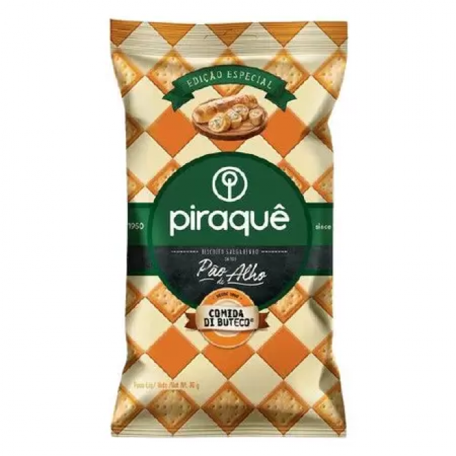 SALGADINHO PIRAQUE 90G PAO ALHO