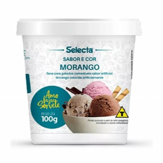 SORVETE SELECTA 100G MORANGO