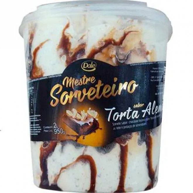SORVETE DALE MESTRE SORVETEIRO 2LT TORTA ALEMA