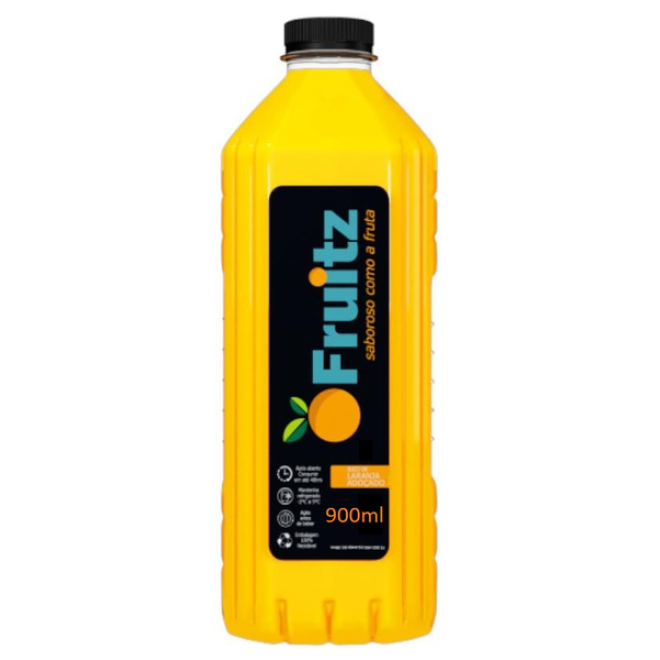 SUCO FRUITZ 900ML LARANJA