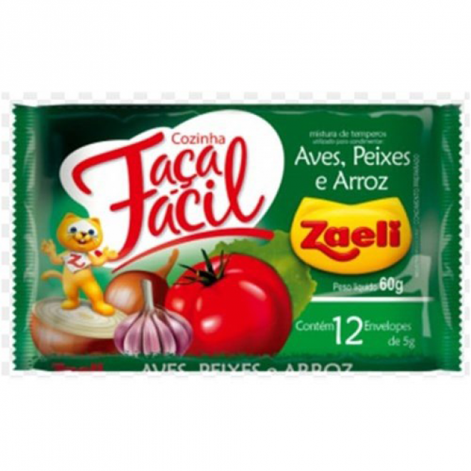 ZAELI TEMPERO FACA FACIL 60G PEIXE