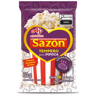 SAZON 60G PIPOCA CHURRASCO