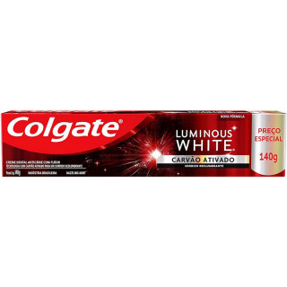 CR DENTAL COLGATE LUMINOUS WHITE 140G CARVAO ATIVADO