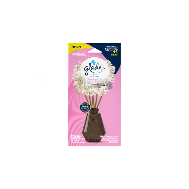 DIFUSOR AROMAS GLADE 100ML LEMBRANCA INFANCIA