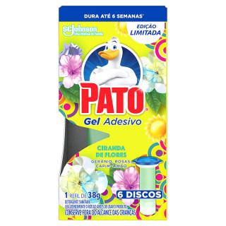 PATO GEL ADESIVO REFIL 6DISCO FLORES