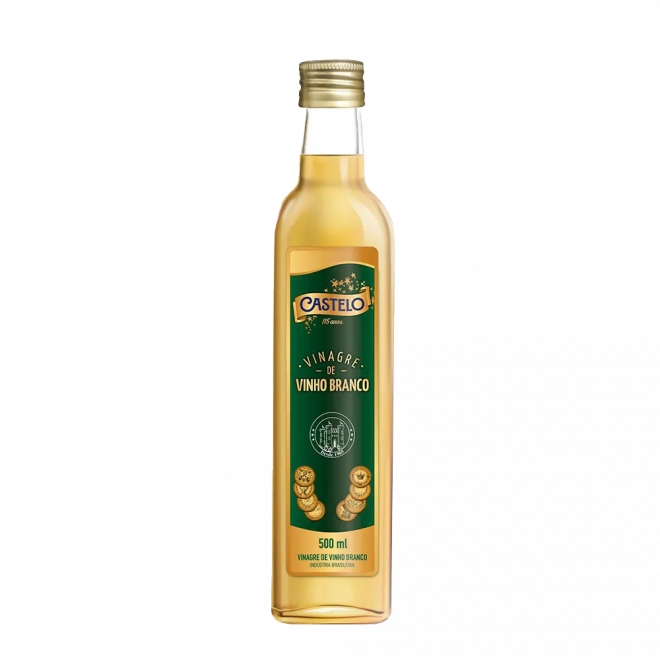 VINAGRE CASTELO VINHO VD 500ML BRANCO